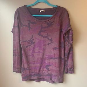TNA Camouflage Long Sleeve Shirt from Aritzia